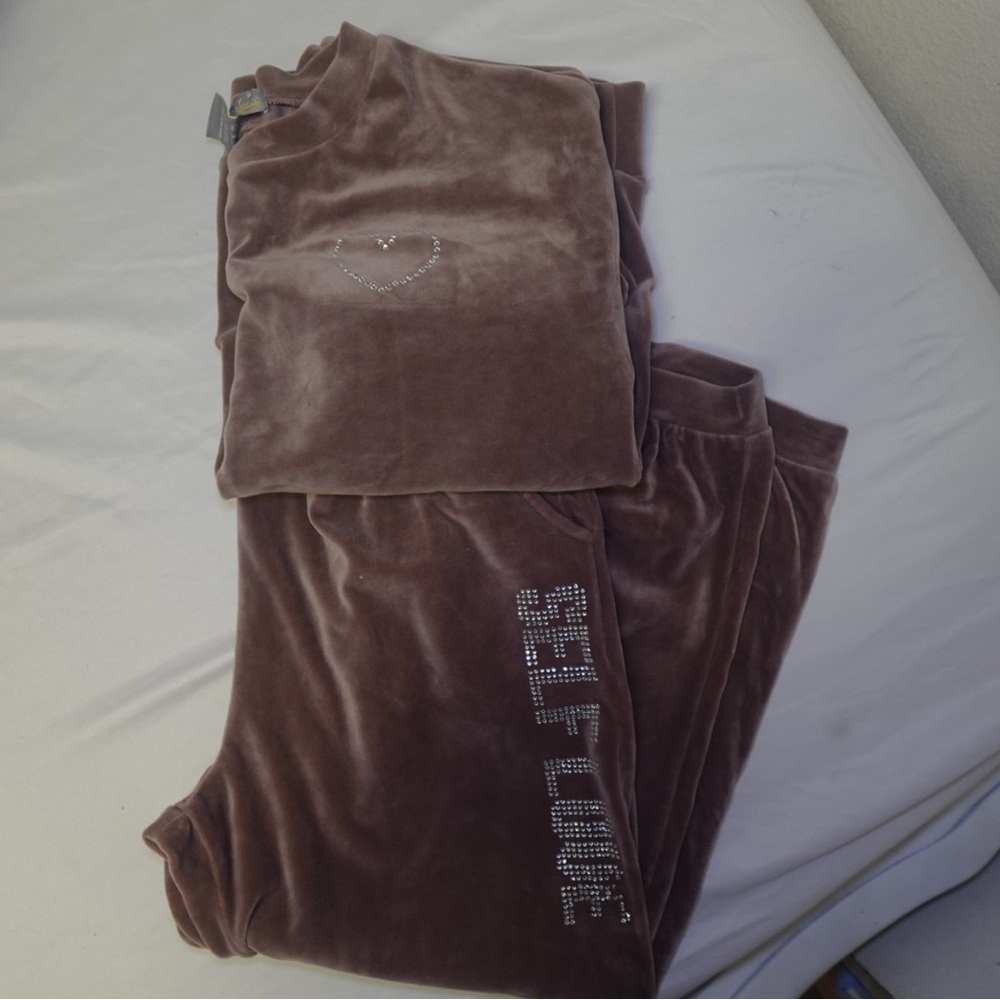 Brownish Pink Velour Self-Love Lounge Set